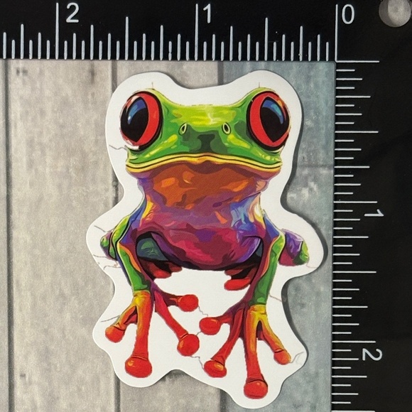 ๐10/$10๐ Psychedelic Frog Reusable Waterproof Vinyl Sticker Decal - Picture 1 of 1